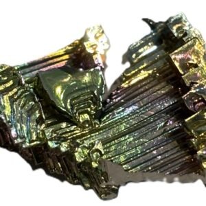 Golden bismuth hopper crystal specimen 4 sians emporium Golden bismuth hopper crystal specimen